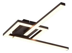 Trio Leuchten R67303132 VIALE - Stropní LED svítidlo v černé barvě 54 x 16cm, 17W, 1860lm, 3000K (Moderní stropní přisazený lustr s natáčecími rameny)