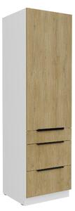 Potravinová kuchyňská skříňka Carminia 60 DKS-210 3S1F PREMIUM BOX (dub cremona + bílá)