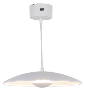 Bílé LED závěsné svítidlo s kovovým stínidlem Lund – Candellux Lighting