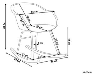 Houpací židle Harlingen (bílá). 1009090