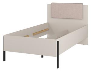 Jednolůžková postel 100 cm Juka (kašmír) (s úložným prostorem)