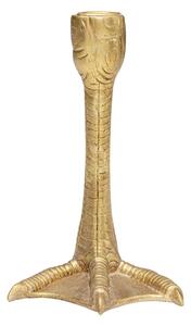 Svícen ve zlaté barvě Kare Design Claw, výška 18 cm