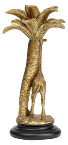 Dekorativní svícen ve zlaté barvě Kare Design Giraffe Palm Tree, výška 35 cm