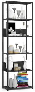 Ak furniture Regál PRAMONI 60x192 cm černý