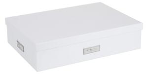 Bílý úložný box s 12 přihrádkami Bigso Box of Sweden Jakob, 31 x 43 cm