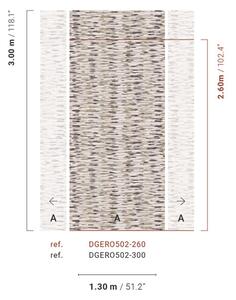 Abstraktní obrazová tapeta na zeď, zelená, šedá, Pruhy, DGERO502-260, Erosion, Masureel