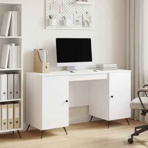 Stůl Bílá s vysokým leskem 142,5 x 50 x 75 cm Kompozitní dřevo 3414634