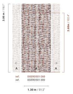 Abstraktní obrazová tapeta na zeď, šedá, černá, Pruhy, DGERO501-260, Erosion, Masureel