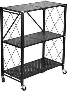 TP Living Skládací kuchyňský regál AZIONE 72x87 cm černý