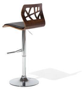 Barová židle Peterson (tmavé dřevo). 1009117