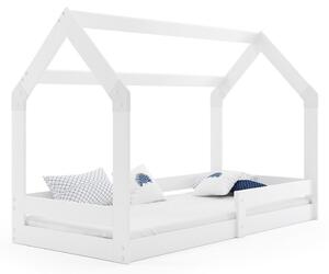 Dětská postel DOMEK I bez úložného prostoru 80x160 cm - bílá