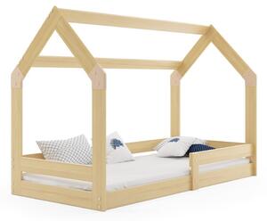 Dětská postel DOMEK I bez úložného prostoru 80x160 cm - borovice