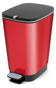 Červený nášlapný plastový odpadkový koš 35 l Chic Bin – KIS