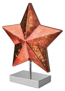 Stolní lampa Stella tvar hvězdy 34 cm, červená