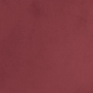 Korálově růžový sametový puf Actona Mie, ⌀ 60 cm
