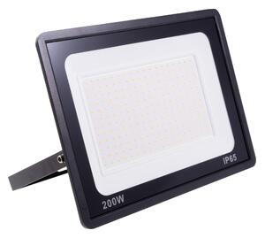 Černý LED reflektor LEVE 200W studená bílá