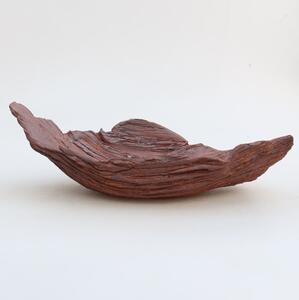 E-bonsai Keramická Skořápka 24,5 x 14,5 x 7,5 cm hnědá