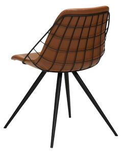 Hnědá jídelní židle z imitace kůže DAN-FORM Denmark Sway
