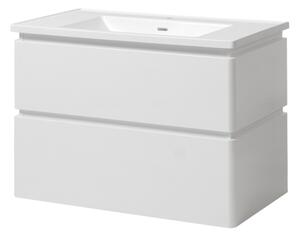 Lavedo Lion II 60 White koupelnová skříňka s umyvadlem z litého mramoru