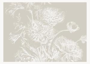 Tapeta Engraved Flowers