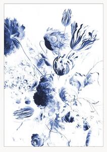 Tapeta Royal Blue Flowers II