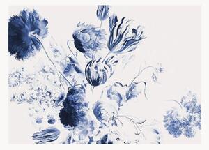 Tapeta Royal Blue Flowers II