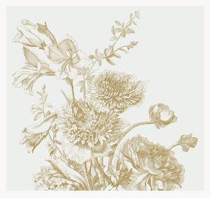 Tapeta Engraved Flowers