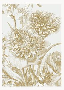 Tapeta Engraved Flowers