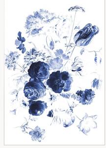 Tapeta Royal Blue Flowers I