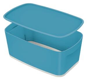 Modrý úložný box s víkem Leitz Cosy, objem 5 l