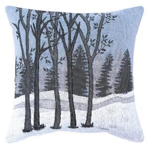 Povlak MOTIV stromy bílošedá 45 x 45 cm