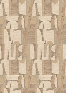 Geometrická vliesová obrazová tapeta na zeď, béžová, hnědá, IMD28103, Imani, Decoprint