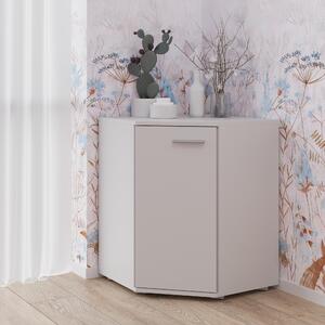 Komoda FAUSKE – prostorná – hranatá – bílá – íka 58 cm, výka 74 cm, hloubka 58 cm