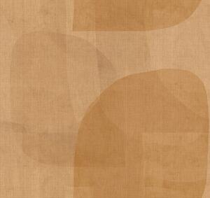 Geometrická vliesová obrazová tapeta na zeď, žlutá, hnědá, IMD28133, Imani, Decoprint