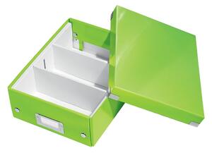 Zelený box s organizérem Leitz Office, délka 28 cm