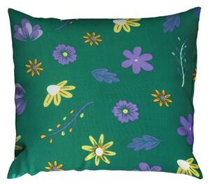 Povlak mikro BASIC 40x40 cm BONETA zelený kvetiny