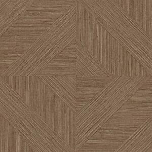 Vliesová tapeta na zeď, parketový vzor, textura rohože, hnědá, IM28010, Imani, Decoprint