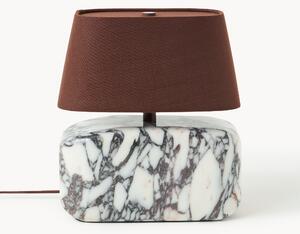 Malá stolní lampa's mramorovou podstavou Calacatta Viola Maleo