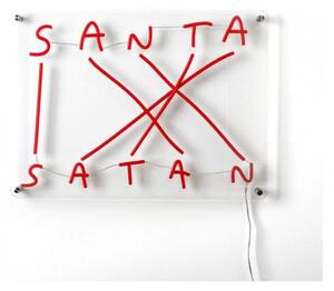 Stolní lampa SELETTI, Santa-Satan, stmívatelné, Červená, Obývací pokoj, Plast, Design