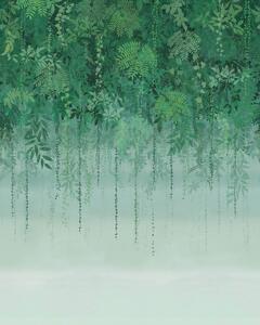 Zelená vliesová obrazová tapeta s listy, 120411FXST, Wiltshire Meadow, Clarissa Hulse