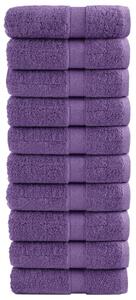 Prémiové mycí utěrky SOLUND 10 ks fialové 30x30 cm 600 g/m² 137349
