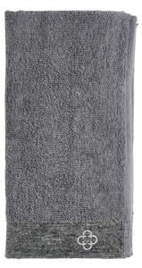 Šedý ručník s příměsí lnu Zone Inu, 100 x 50 cm