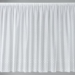 BELLATEX Záclona kusová se stuhou Bílá 110x220 cm (výška x šířka)