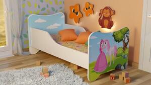 TopBeds dětská postel s obrázkem 140x70 - Princezna