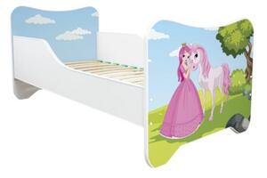 TopBeds dětská postel s obrázkem 140x70 - Princezna