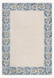 Ručně všívaný vlněný koberec's nízkým vlasem Myla Floral Frame