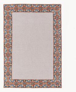 Ručně všívaný vlněný koberec's nízkým vlasem Myla Floral Frame