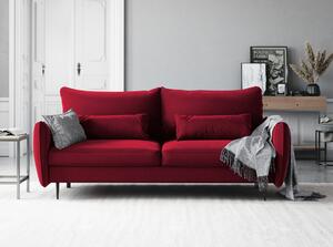 Červená rozkládací pohovka s úložným prostorem Cosmopolitan Design Vermont