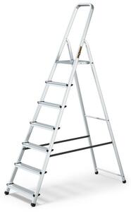 Hliníkové schůdky 7 stupňů jednostranné DRABEST ALD7 HOME
