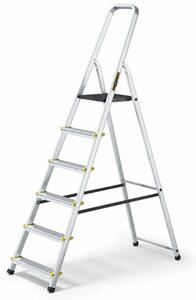 Hliníkové schůdky 6 stupňů jednostranné DRABEST ALD6 PRO